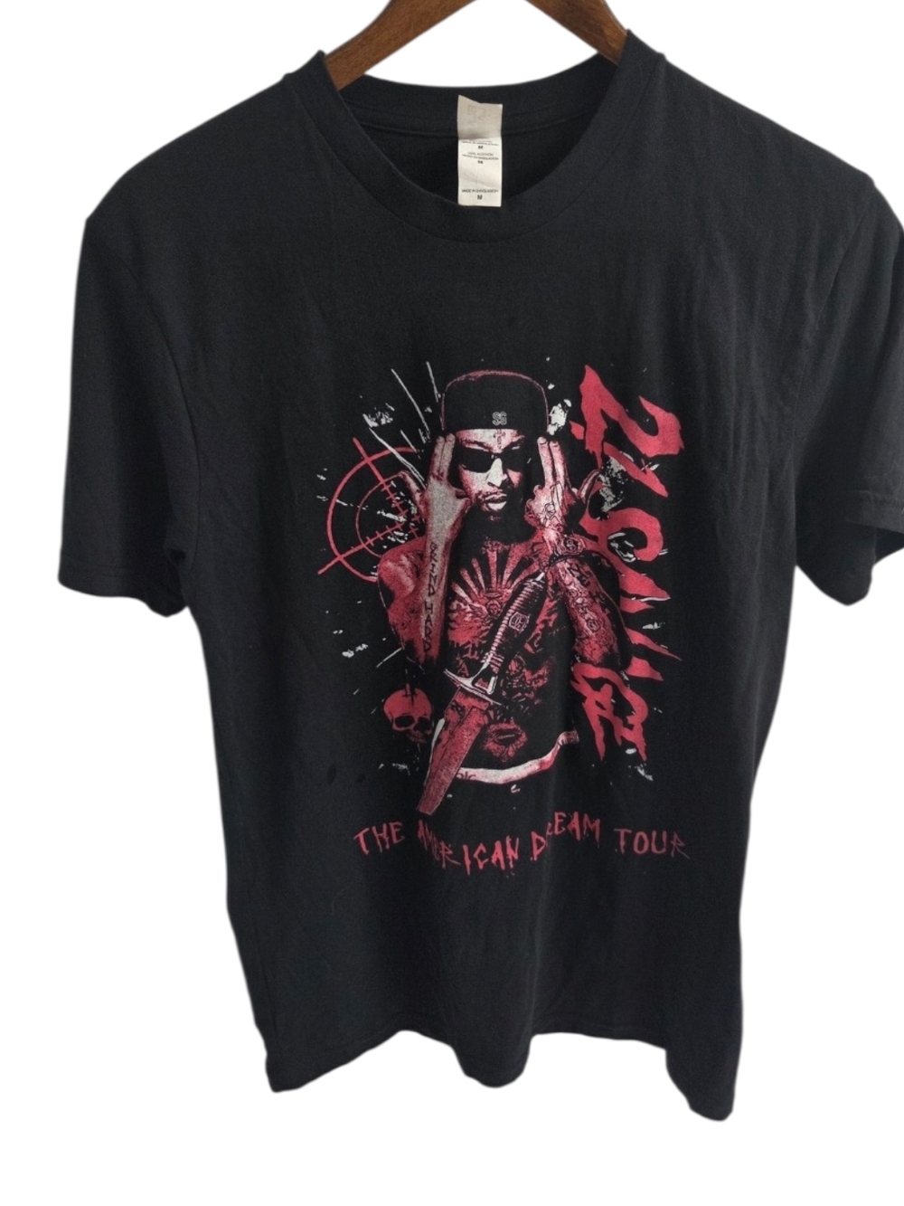 21 Savage American Dream Tour black t-shirt Size Medium